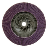 3M Flap Disc 769F Type 29 Quick Change, 60+, Purple, 5 in x 5/8 in-11 Threaded Ceramic Precision-Shaped Grain Grinding and Finishing Disc for Carbon Steel and Stainless Steel (7100242991)  - (10Pack) - 3