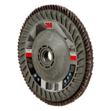 3M Flap Disc 769F Type 29 Quick Change, 60+, Purple, 5 in x 5/8 in-11 Threaded Ceramic Precision-Shaped Grain Grinding and Finishing Disc for Carbon Steel and Stainless Steel (7100242991)  - (10Pack) - 5