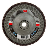 3M 769F Flap Disc , Type 29, 80+ Grit, 5 in x 5/8-11 Thread, Precision-Shaped Ceramic Grain for Grinding and Finishing on Carbon and Stainless Steel (7100242992)  - (10Pack)