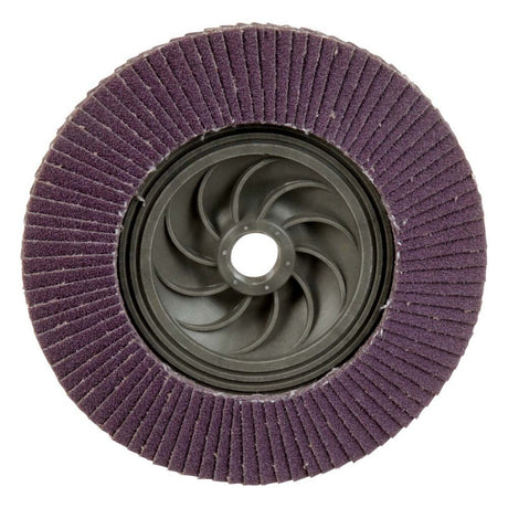 3M 769F Flap Disc , Type 29, 80+ Grit, 5 in x 5/8-11 Thread, Precision-Shaped Ceramic Grain for Grinding and Finishing on Carbon and Stainless Steel (7100242992)  - (10Pack) - 3