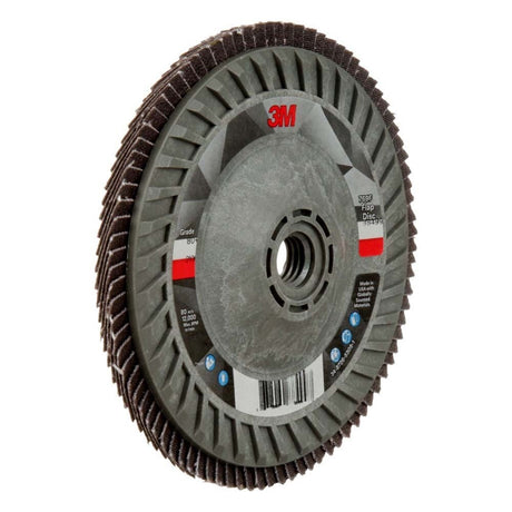 3M 769F Flap Disc , Type 29, 80+ Grit, 5 in x 5/8-11 Thread, Precision-Shaped Ceramic Grain for Grinding and Finishing on Carbon and Stainless Steel (7100242992)  - (10Pack) - 4
