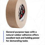 3M 2519 High Performance Flatback Tape, Tan, 36 mm x 55 m (7100243697) (24 Pack) - 8