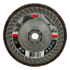 3M 769F Flap Disc, T29 Quick Change, Precision Shaped Ceramic 120 Plus Purple, 5 in x 5/8 in-11 (7100243778)  - (250Pack)