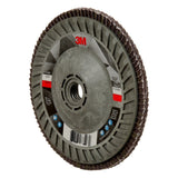 3M 769F Flap Disc, T29 Quick Change, Precision Shaped Ceramic 120 Plus Purple, 5 in x 5/8 in-11 (7100243778)  - (250Pack) - 3