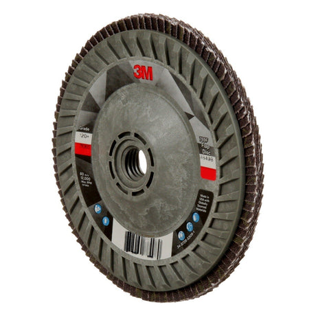 3M 769F Flap Disc, T29 Quick Change, Precision Shaped Ceramic 120 Plus Purple, 5 in x 5/8 in-11 (7100243778)  - (250Pack) - 3