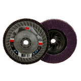 3M 769F Flap Disc, T27 Quick Change, 80+, Purple, 5 in x 5/8 in-11 (7100243782)  - (250Pack) - 2