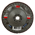 3M 769F Flap Disc, T29 Quick Change, 80+, 4-1/2 in x 5/8 in-11, Precision Shaped Ceramic, Purple (7100243873)  - (10Pack)