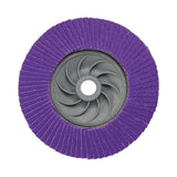 3M 769F Flap Disc, T29 Quick Change, 80+, 4-1/2 in x 5/8 in-11, Precision Shaped Ceramic, Purple (7100243873)  - (10Pack) - 7