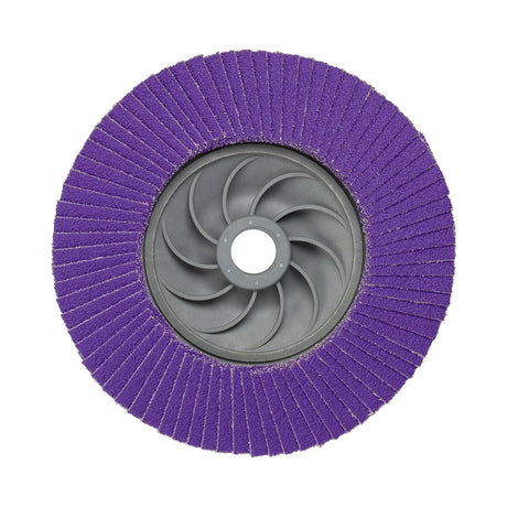 3M 769F Flap Disc, T29 Quick Change, 80+, 4-1/2 in x 5/8 in-11, Precision Shaped Ceramic, Purple (7100243873)  - (10Pack) - 7