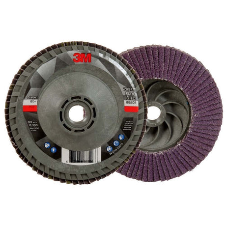 3M 769F Flap Disc , 60+, T29 Quick Change, 4-1/2 in x 5/8 in-11 (7100243874) - 5