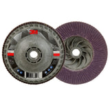 3M 769F Flap Disc, T27 Quick Change, 120 Plus, Purple, 4-1/2 in x 5/8 in-11 (7100243875)  - (10Pack) - 2