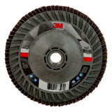3M 769F Flap Disc Type 27 Quick Change 40+ Ceramic Precision-Shaped Grain for Grinding and Finishing on Carbon and Stainless Steel (5 in x 5/8-11) (7100243883)