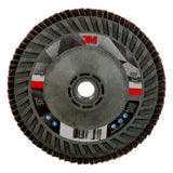 3M 769F Flap Disc Type 27 Quick Change 40+ Ceramic Precision-Shaped Grain for Grinding and Finishing on Carbon and Stainless Steel (5 in x 5/8-11) (7100243883)  - (10Pack)