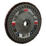3M 769F Flap Disc Type 27 Quick Change 40+ Ceramic Precision-Shaped Grain for Grinding and Finishing on Carbon and Stainless Steel (5 in x 5/8-11) (7100243883) - 4
