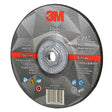 3M 87447 Silver Depressed Center Grinding Wheel, 36+, T27 Quick Change, 6 in x 1/4 in x 5/8 in-11 (7100244821) (20 Pack)