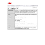 3M 769F Flap Disc , 40+, T29 Quick Change, 4-1/2 in x 5/8 in-11 (7100244822) - 7