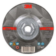 3M 87446 Silver Depressed Center Grinding Wheel, 36+, T27 Quick Change, 5 in x 1/4 in x 5/8 in-11 (7100245020) (10 Pack)