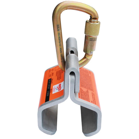 3M 2199938 PROTECTA Hi-Vis Sliding Rail Anchor, Stainless Steel, Orange, Fits 2-3/4 to 3-1/4 in Rails (7100246255)