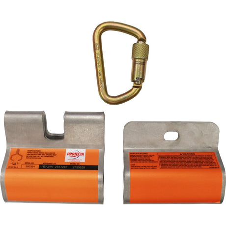 3M 2199938 PROTECTA Hi-Vis Sliding Rail Anchor, Stainless Steel, Orange, Fits 2-3/4 to 3-1/4 in Rails (7100246255) - 4