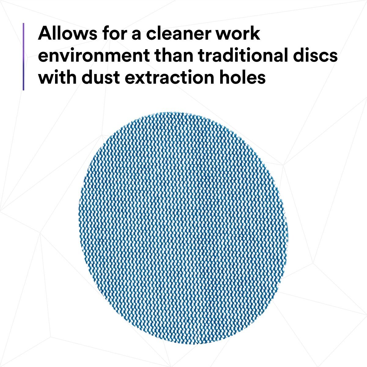 3M 310W Xtract Clean Sanding Net Disc, 180+, 3 in x NH, Die 300V, Hook & Loop, Blue (7100247102) (500 Pack) - 7