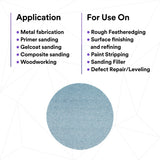 3M 310W Xtract Clean Sanding Net Disc, 320+, Blue, 5 in x NH, Die 500X, Hook and Loop (7100247522) (500 Pack) - 3