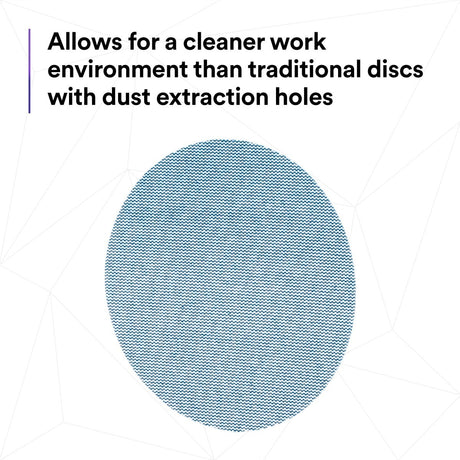 3M 310W Xtract Clean Sanding Net Disc, 320+, Blue, 5 in x NH, Die 500X, Hook and Loop (7100247522) (500 Pack) - 7