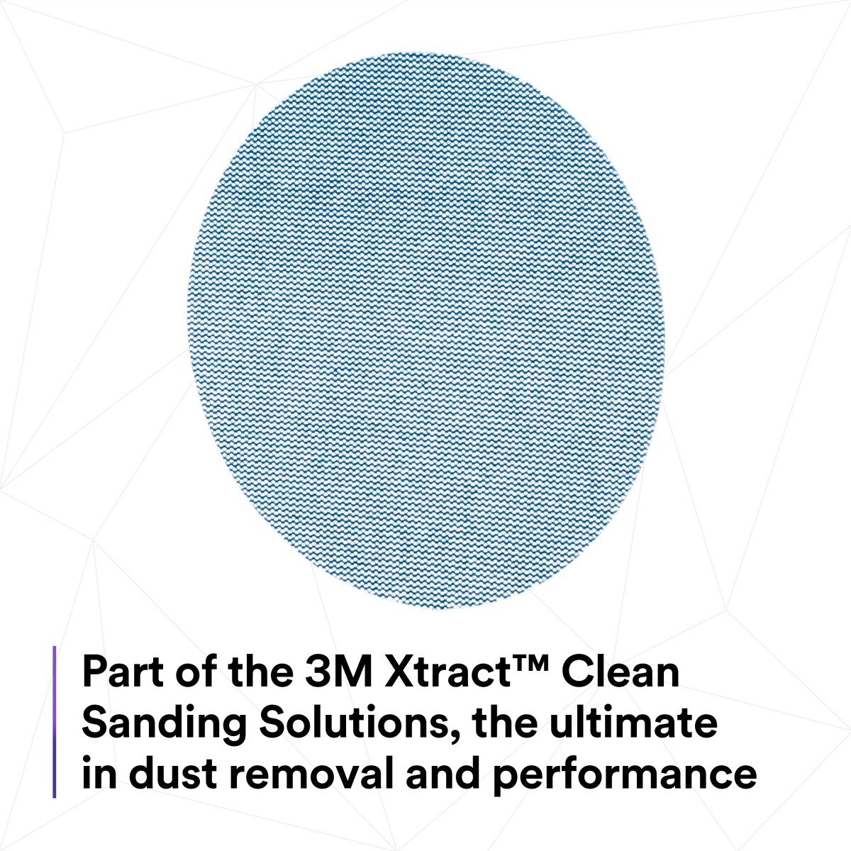 3M 310W Xtract Clean Sanding Net Disc, 320+, Blue, 5 in x NH, Die 500X, Hook and Loop (7100247522) (500 Pack) - 9