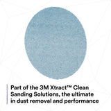 3M 310W Xtract Clean Sanding Net Disc, 320+, Blue, 5 in x NH, Die 500X, Hook and Loop (7100247522) (500 Pack) - 9
