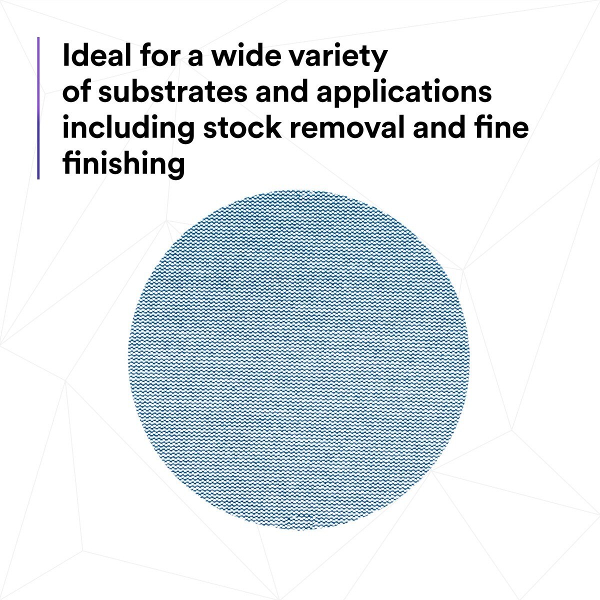 3M 310W Xtract Hookit Net Disc, 180+, Blue, 5 in x NH, Die 500X, for Metal Wood Composites (7100247523) (500 Pack) - 6