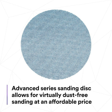 3M 310W Xtract Hookit Net Disc, 180+, Blue, 5 in x NH, Die 500X, for Metal Wood Composites (7100247523) (500 Pack) - 7