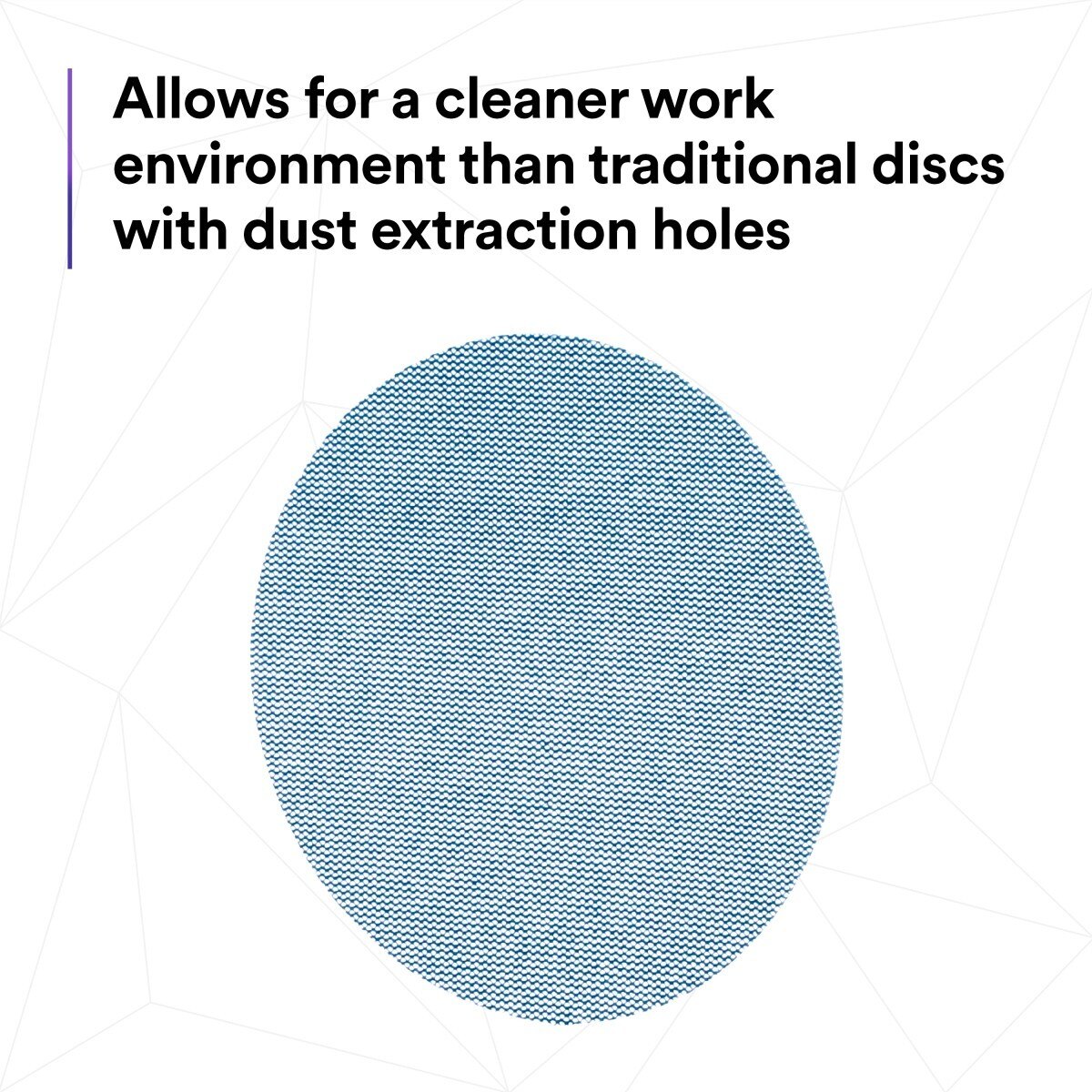 3M 310W Xtract Hookit Net Disc, 180+, Blue, 5 in x NH, Die 500X, for Metal Wood Composites (7100247523) (500 Pack) - 8