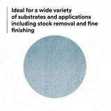 3M 310W Xtract Clean Sanding Net Disc, 220+, Blue, 6 in x NH, Die 600Z, Hook & Loop for Metal, Wood, Composites, Stock Removal, Fine Finishing (7100247525) (500 Pack) - 7