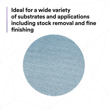 3M 310W Xtract Clean Sanding Net Disc, 220+, 5 in x NH, Die 500X, Hook & Loop, Blue (7100247526) (500 Pack) - 8