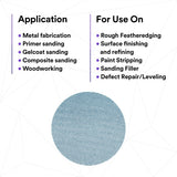 3M 310W Xtract Clean Sanding Net Disc, 220+, 5 in x NH, Die 500X, Hook & Loop, Blue (7100247526) (500 Pack) - 9