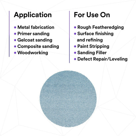 3M 310W 88420 Xtract Clean Sanding Net Disc, 150+, 5 in x NH, Die 500X, Hook & Loop (7100247528) (500 Pack) - 4