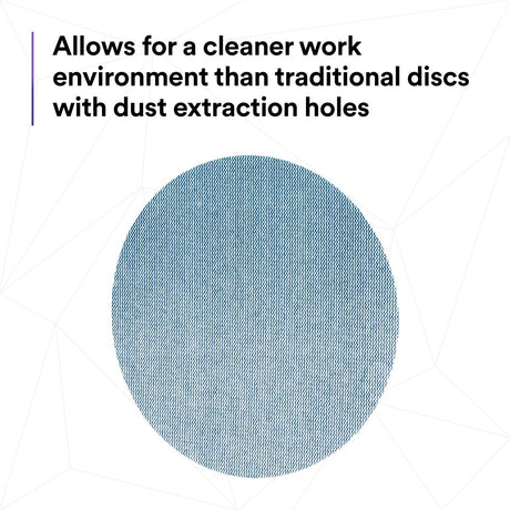 3M 310W 88407 Xtract Hookit Clean Sanding Net Disc 150+ Grit, 6 in x NH, Die 600Z, Blue Abrasive Disc for Metal, Wood, Composites (7100247529) (500 Pack) - 6