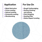 3M 310W Xtract Hookit Clean Sanding Net Disc, 220+, Blue, 3 in x NH, Die 300V (88434) (7100247530) (500 Pack) - 7
