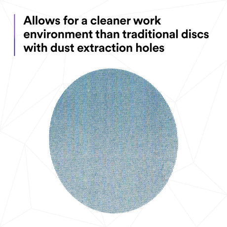 3M 310W Xtract Hookit Clean Sanding Net Disc, 320+, Blue, 6 in x NH, Die 600Z (7100247533) (500 Pack) - 4