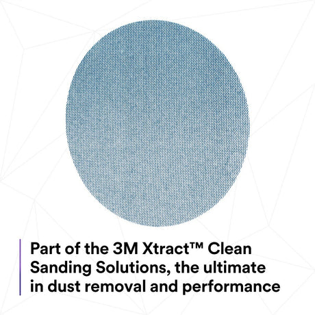 3M 310W Xtract Hookit Clean Sanding Net Disc, 320+, Blue, 6 in x NH, Die 600Z (7100247533) (500 Pack) - 7