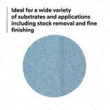 3M 310W Xtract Net Disc, 3 in, 320+, Die 300V, Hook and Loop Sanding Disc (7100247536) (500 Pack) - 10