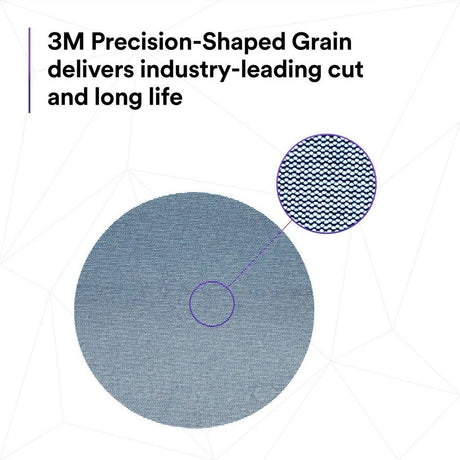 3M 310W Xtract Net Disc 120+ 8 in Die 800L Hook and Loop Sanding Discs Virtually Dust-Free for Metal, Wood, Composites, Stock Removal and Fine Finishing (7100252819) (50 Pack) - 5