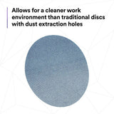 3M 310W Xtract Net Disc 120+ 8 in Die 800L Hook and Loop Sanding Discs Virtually Dust-Free for Metal, Wood, Composites, Stock Removal and Fine Finishing (7100252819) (50 Pack) - 7