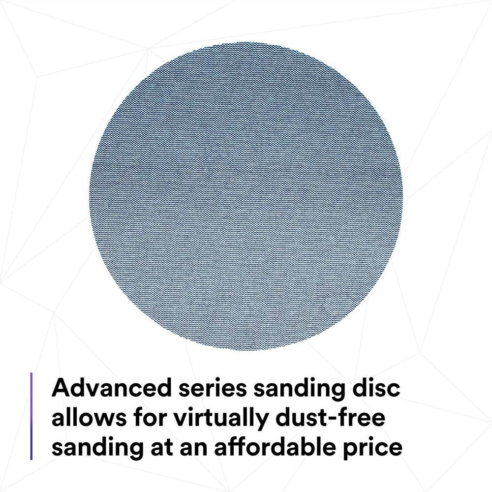 3M 310W Xtract Net Disc 8 in Hook and Loop Sanding Disc, 150+ Grit, Die 800L, Virtually Dust-Free (7100252820) (50 Pack) - 2