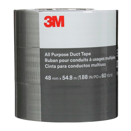 3M DT8 All Purpose Duct Tape, Silver, 1-7/8 in x 60 yd, 8 mil (7100253423) (24 Pack) - 3