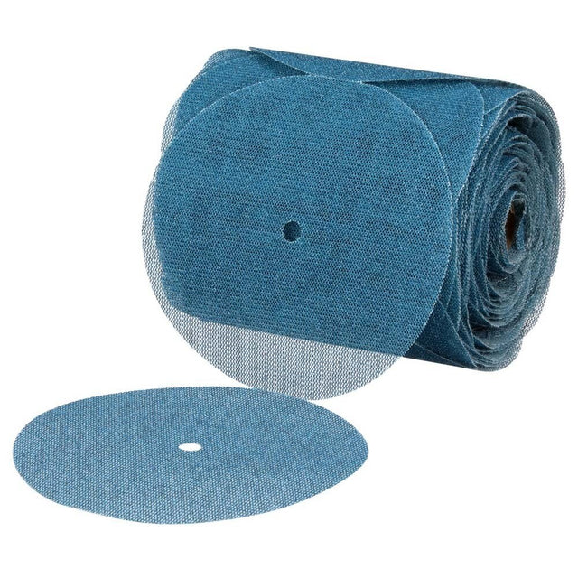 3M 36420 Blue Net Disc Roll , 6 in, 80+ Grade, Best in Class, Virtually Dust-Free, Abrasive Sheet Roll (7100253742)  - (8Pack)