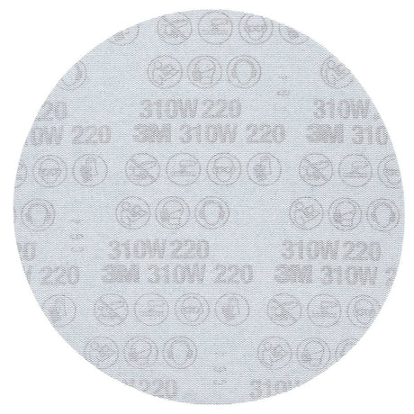 3M 310W 36415 Hookit Blue Net Disc, Aluminum Oxide, 220 Grit, Blue, 8 in (7100253883) (150 Pack) - 2