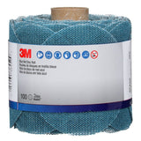 3M Hookit Blue Net Disc Roll, Hook and Loop, Aluminum Oxide 120 Grit, Blue, 3 in, 100 Discs per Roll (36450) (7100254365) - 2