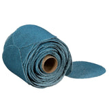 3M Hookit Blue Net Disc Roll, Hook and Loop, Aluminum Oxide 120 Grit, Blue, 3 in, 100 Discs per Roll (36450) (7100254365) - 7