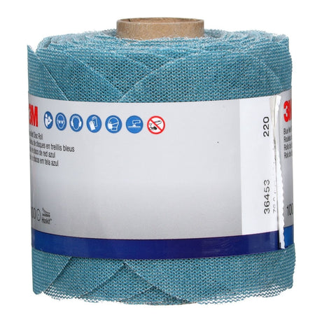 3M 310W Blue Net Disc Roll Hookit, 220 Grit, Blue, 3 in, 100 Discs per Roll (36453) (7100254368)  - (8Pack) - 5