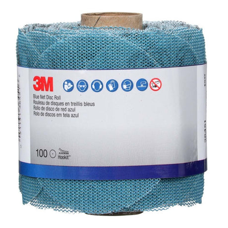3M 36451 Blue Net Disc Roll , 3 in, 150+ Grade, Best in Class, Virtually Dust-Free, Abrasive Sheet Roll (7100254369)  - (8Pack) - 2